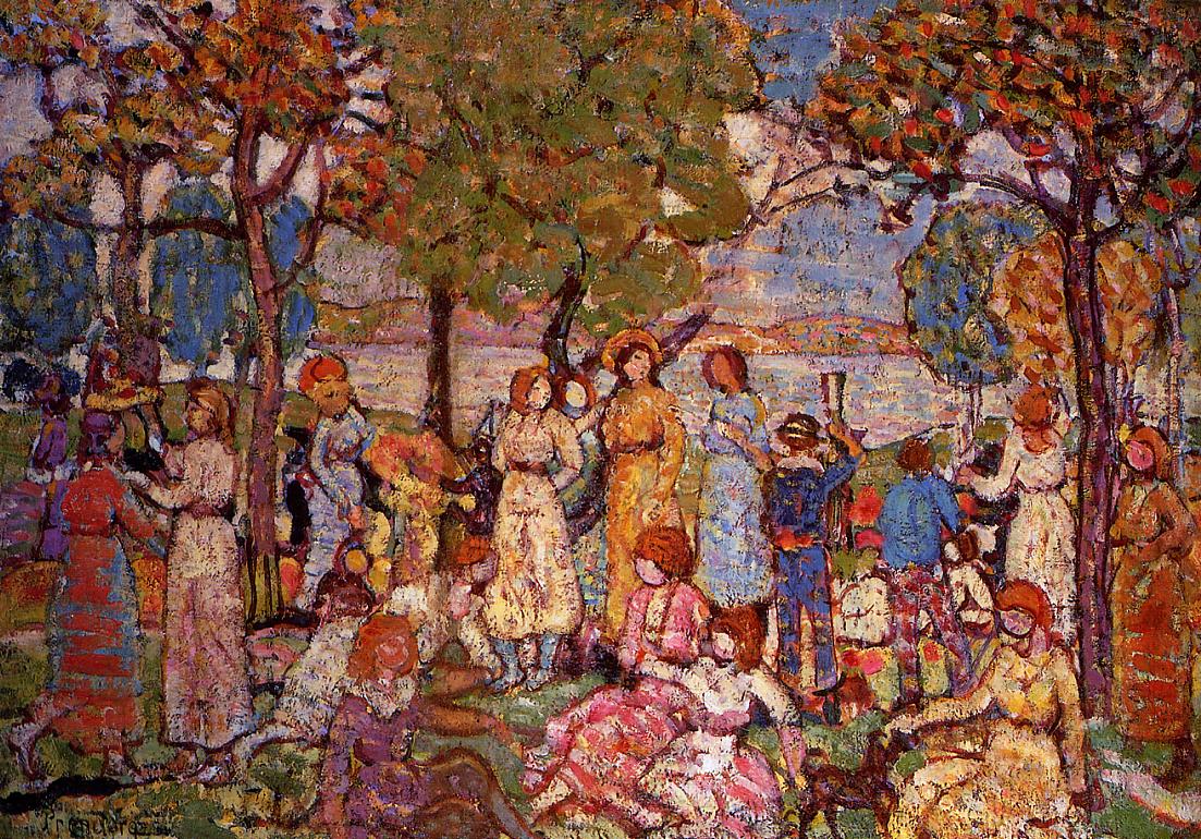 Holidays (1915) Maurice Prendergast tablo - Dekolata