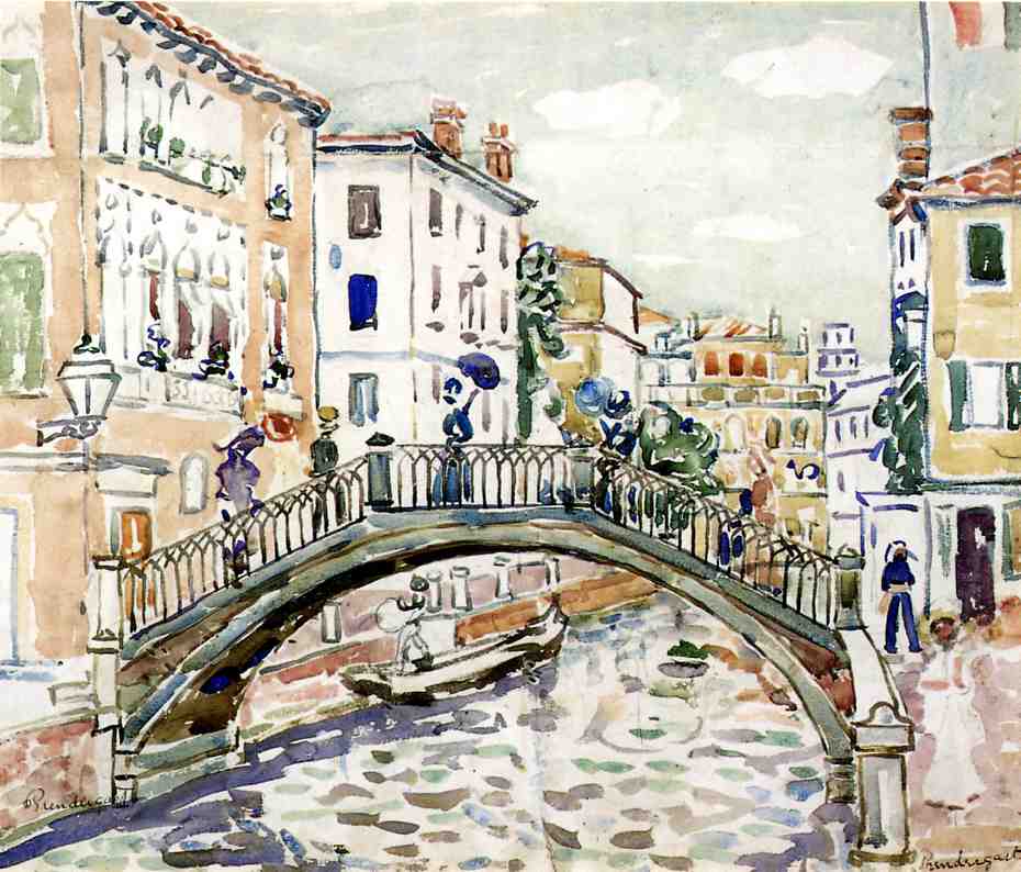Little Bridge, Venice (1911) – Maurice Prendergast Tablo