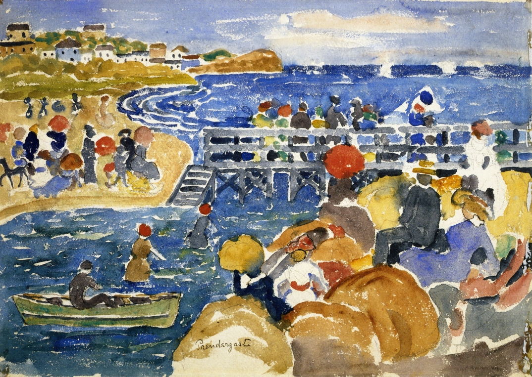 Long Beach (1920) Maurice Prendergast tablo - Dekolata