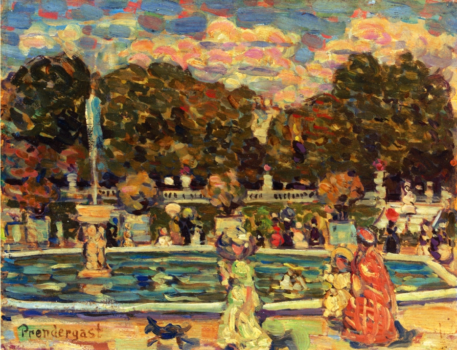 Luxembourg Gardens (1907) Maurice Prendergast tablo - Dekolata