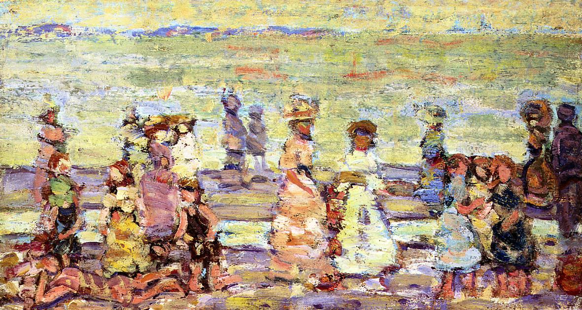 Maine Beach (1910) – Maurice Prendergast Tablo