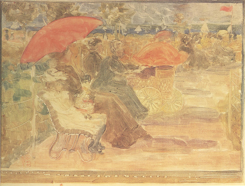 Marine Park (1895) Maurice Prendergast tablo - Dekolata