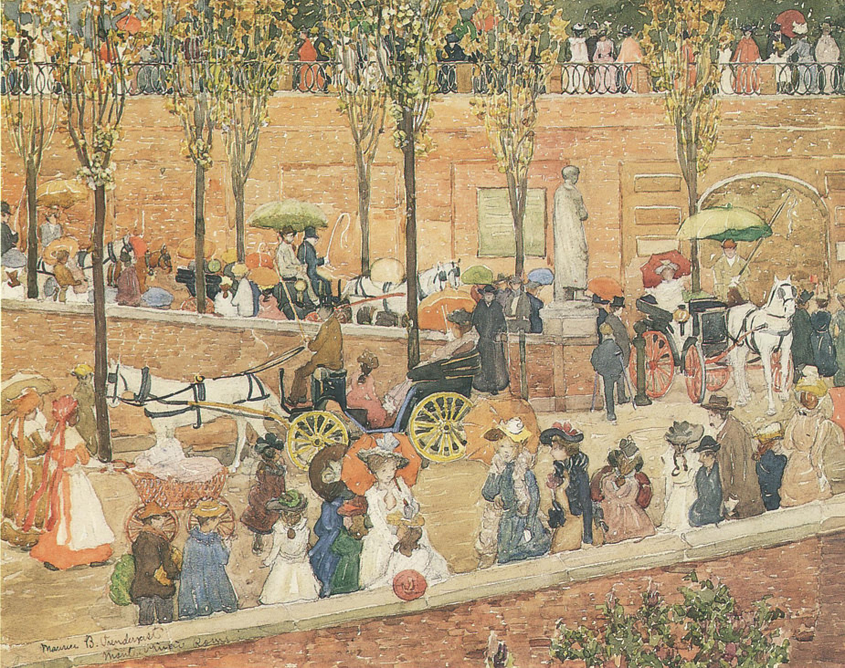Monte Pincio, Rome (1898) Maurice Prendergast tablo - Dekolata