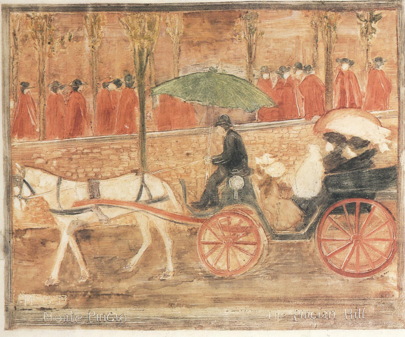Monte Pincio (1898) Maurice Prendergast tablo - Dekolata