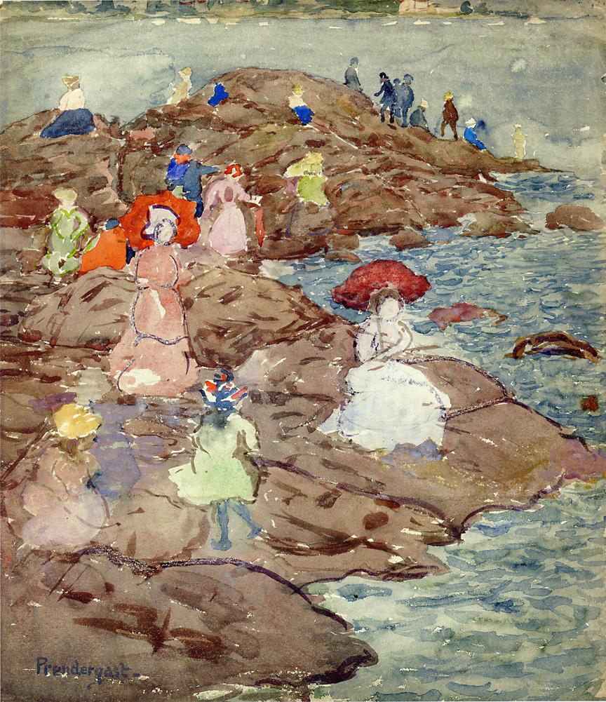 Nantasket (1900) Maurice Prendergast tablo - Dekolata