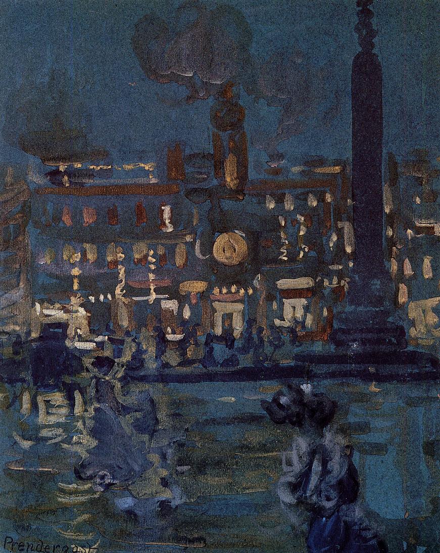 Paris (1907) Maurice Prendergast tablo - Dekolata