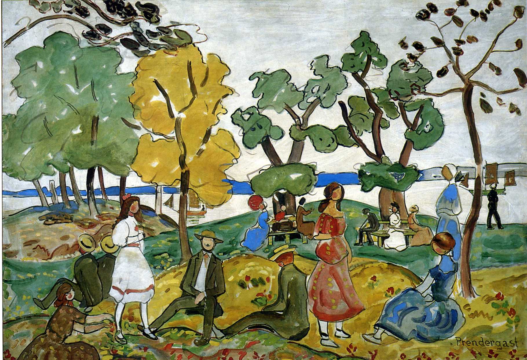 Picnic (1914) – Maurice Prendergast Tablo