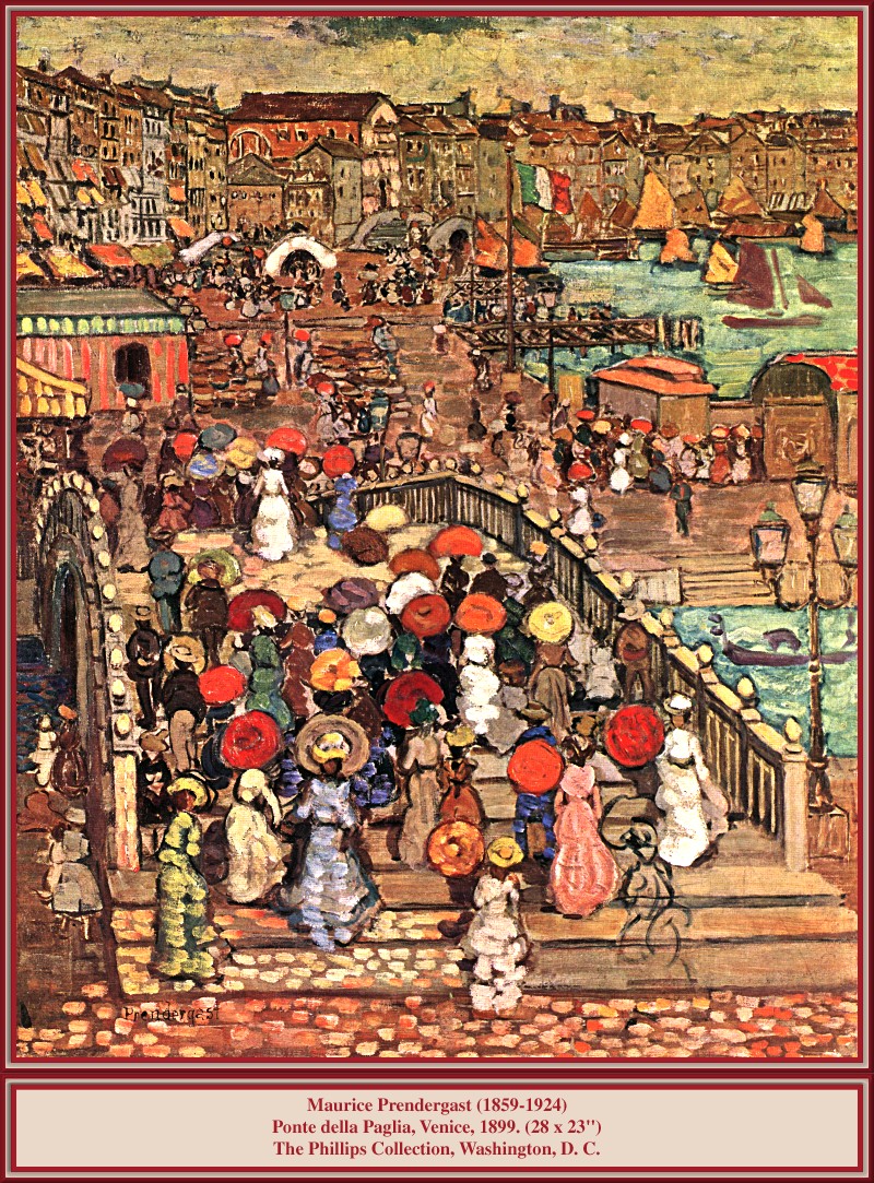 Ponte Della Paglia (1899) Maurice Prendergast tablo - Dekolata