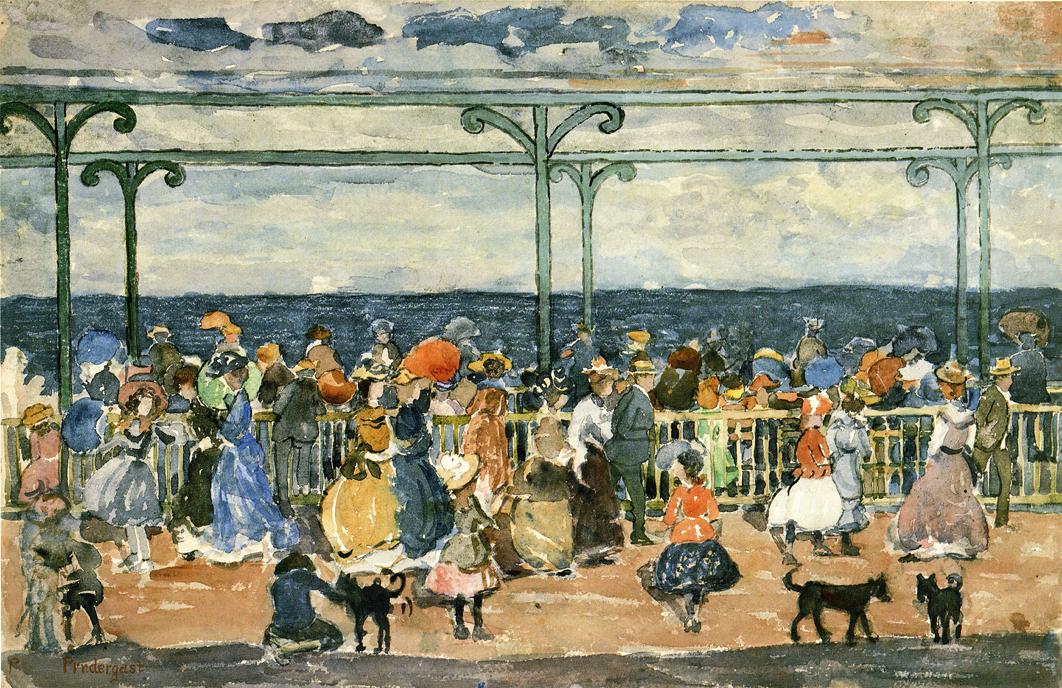 Promenade at Nantasket (1900) – Maurice Prendergast Tablo