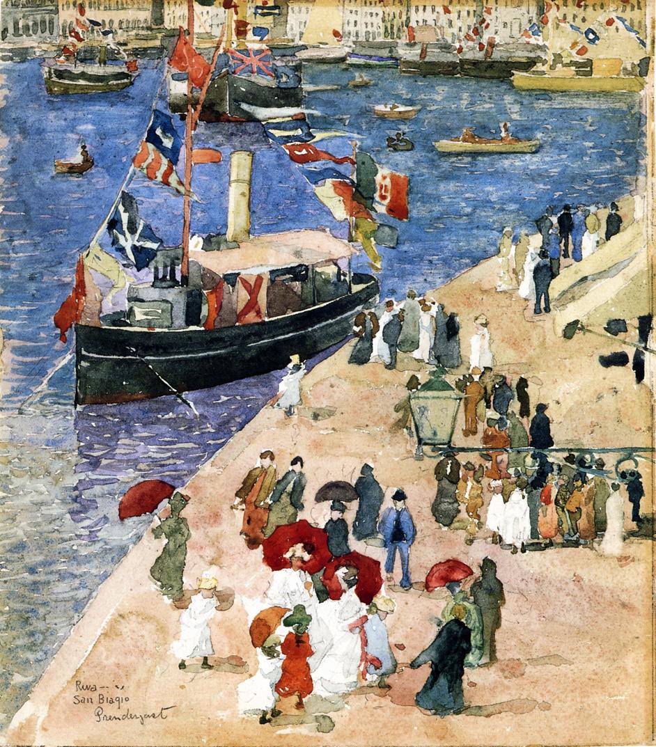 Riva San Biagio, Venice (1898) – Maurice Prendergast Tablo
