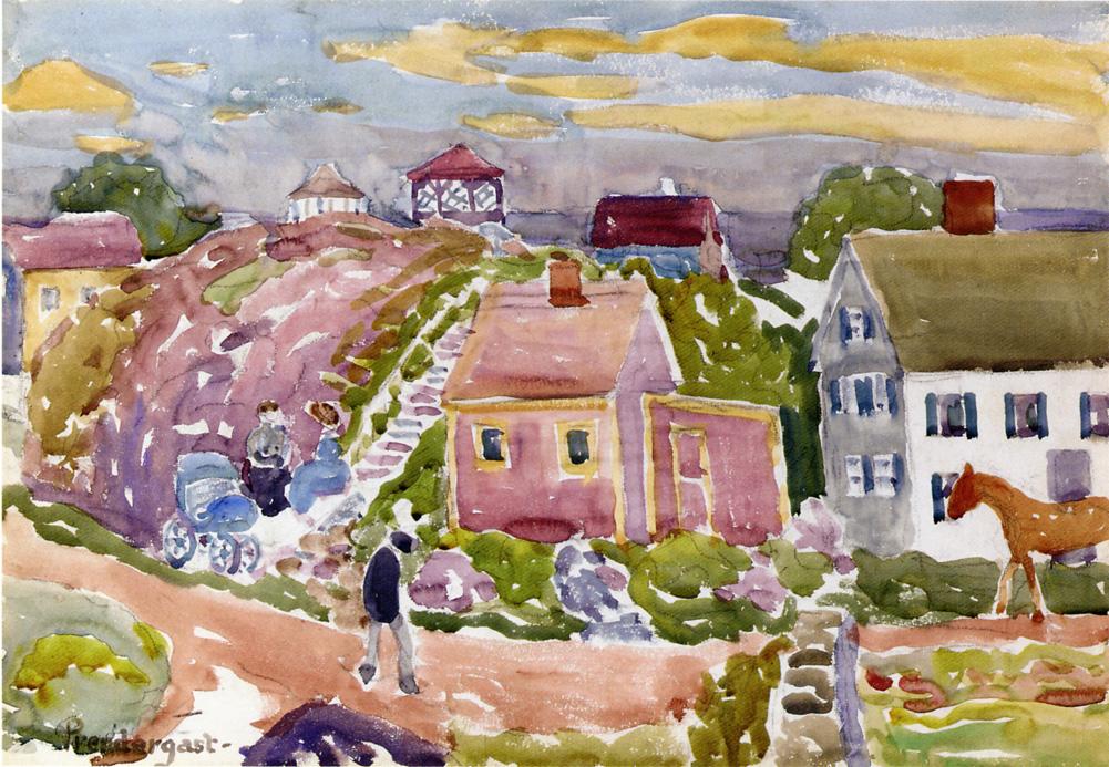 Rockport, Mass. (1920) Maurice Prendergast tablo - Dekolata