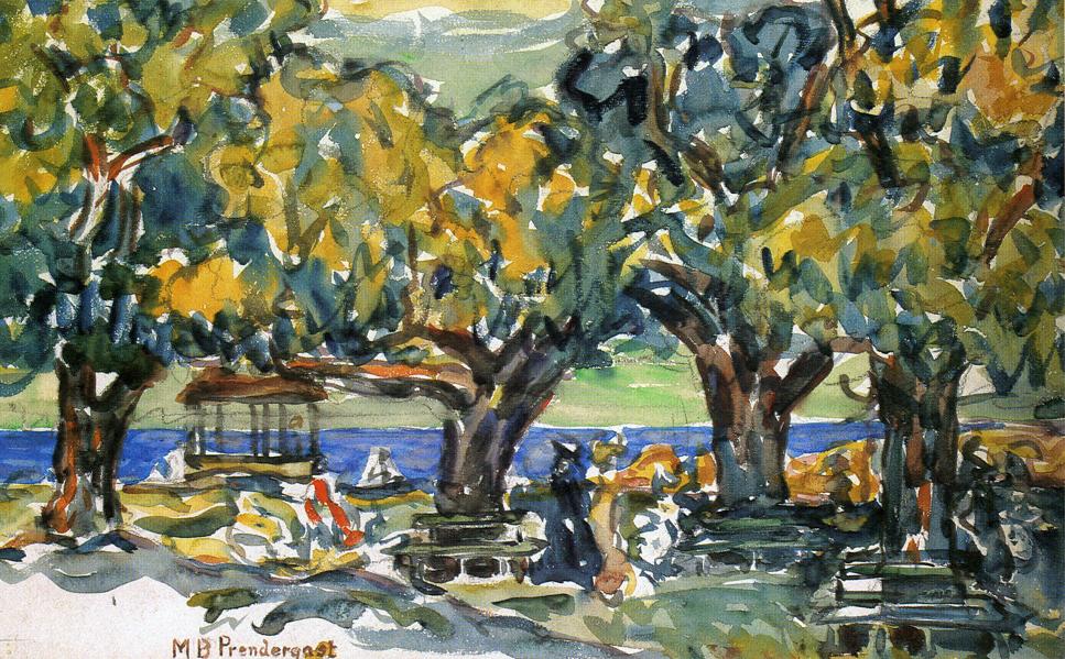 Salem, Massachusetts (1907) Maurice Prendergast tablo - Dekolata