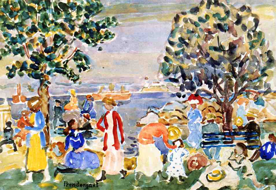 Salem Harbor No. 1 (1920) Maurice Prendergast tablo - Dekolata