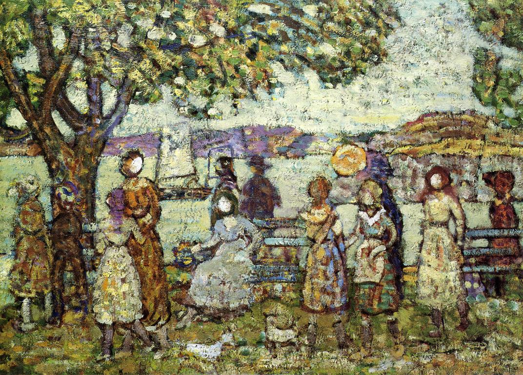Seashore (1918) Maurice Prendergast tablo - Dekolata