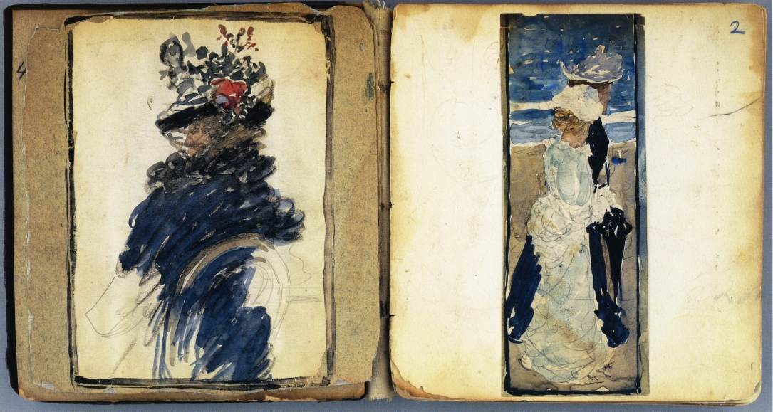 Sketchbook (The Boston Water Color Sketchbook) (1897) Maurice Prendergast tablo - Dekolata