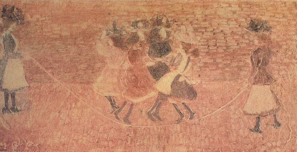 Skipping Rope (1892) Maurice Prendergast tablo - Dekolata