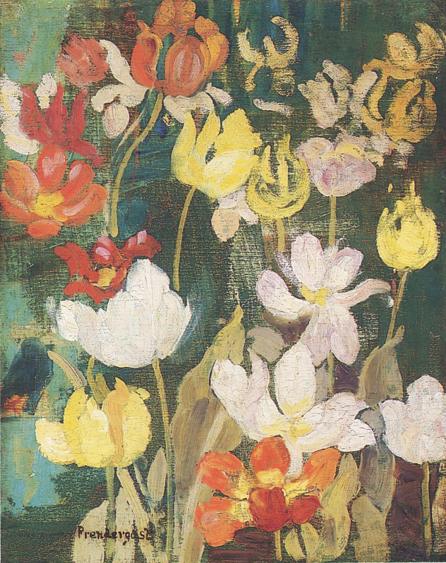 Spring Flowers (1904) Maurice Prendergast tablo - Dekolata