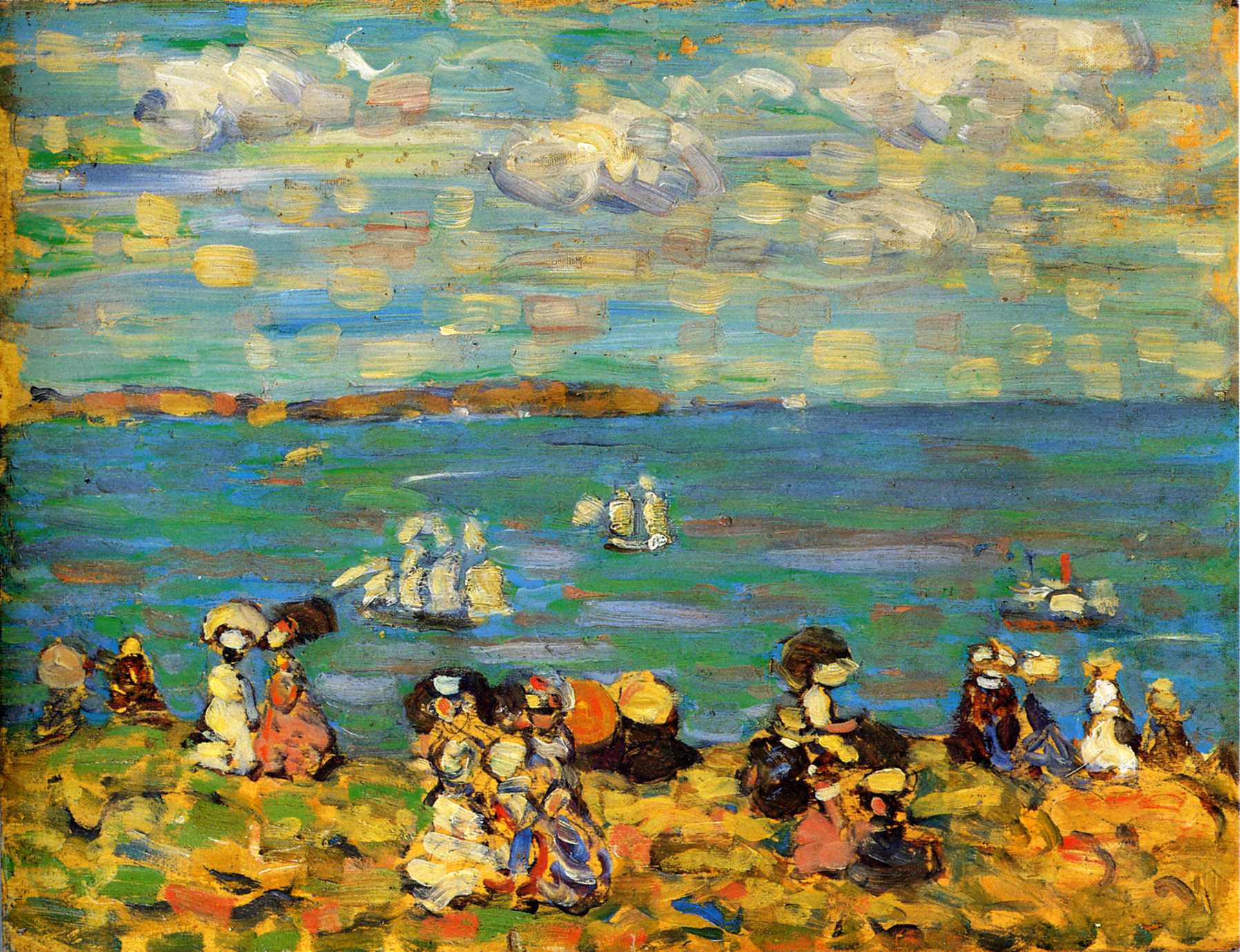 St. Malo (also known as Sketch, St. Malo) (1907) Maurice Prendergast tablo - Dekolata