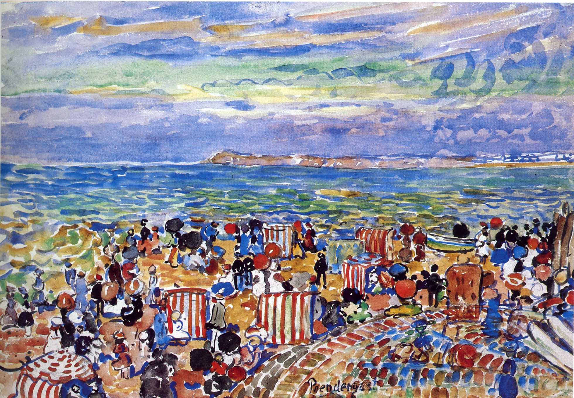 St. Malo No. 2 (1907) Maurice Prendergast tablo - Dekolata