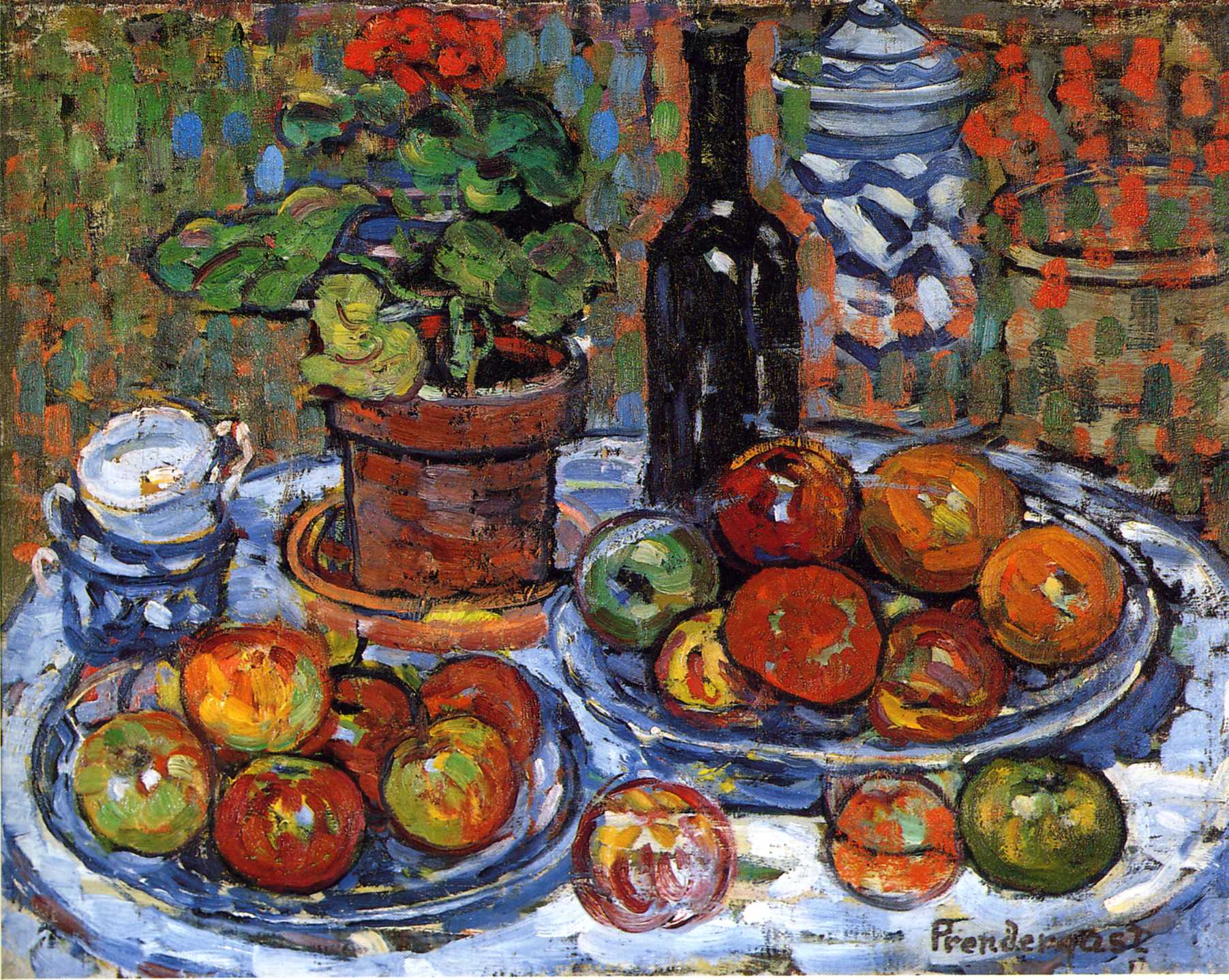 Still Life (1910) Maurice Prendergast tablo - Dekolata