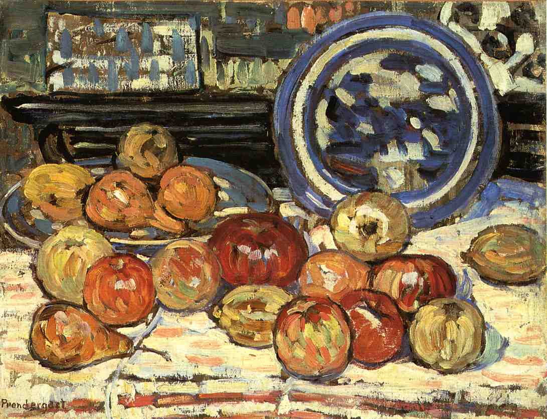Still Life with Apples (1910) – Maurice Prendergast Tablo