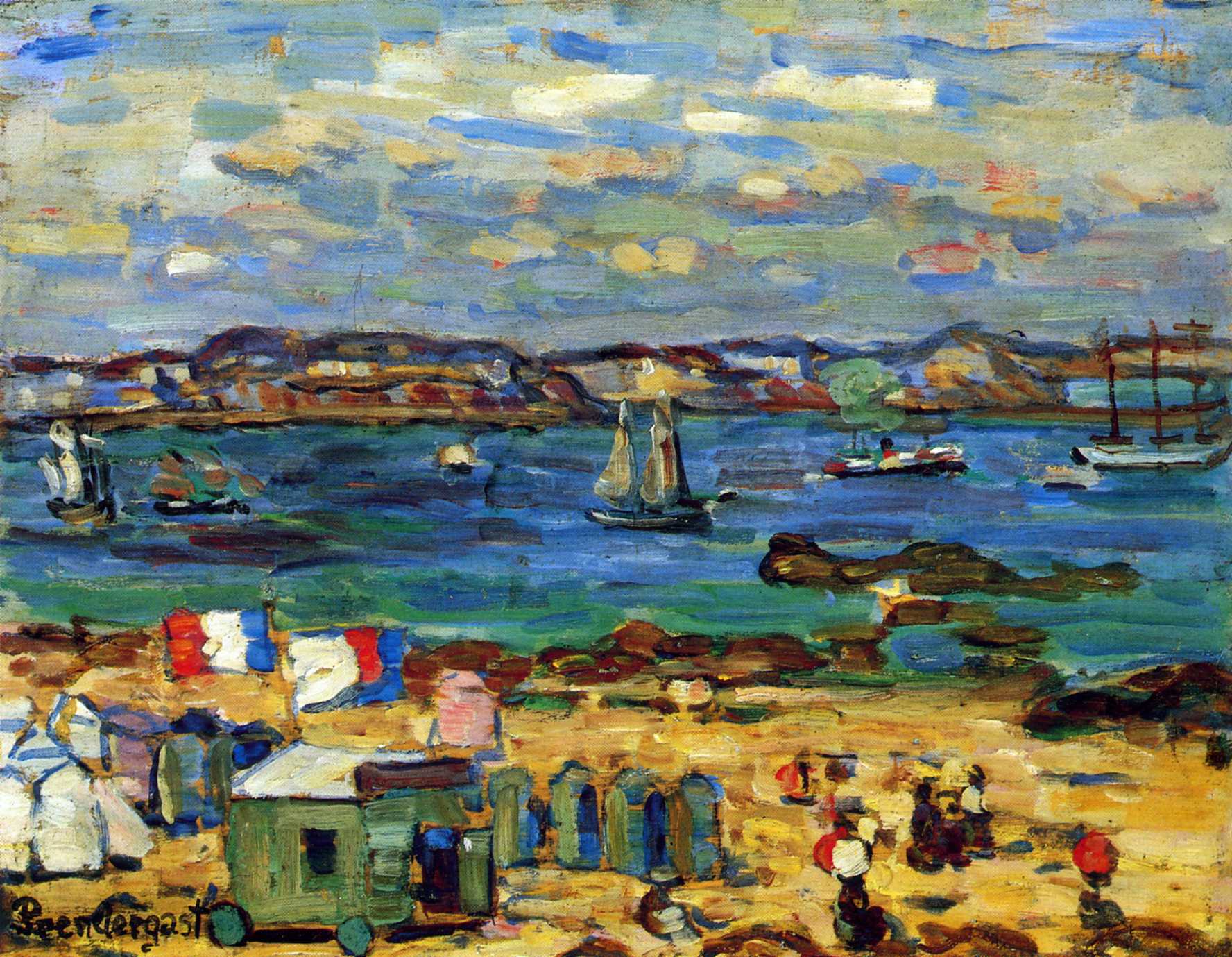 Study, St. Malo, No. 12 (1907) Maurice Prendergast tablo - Dekolata