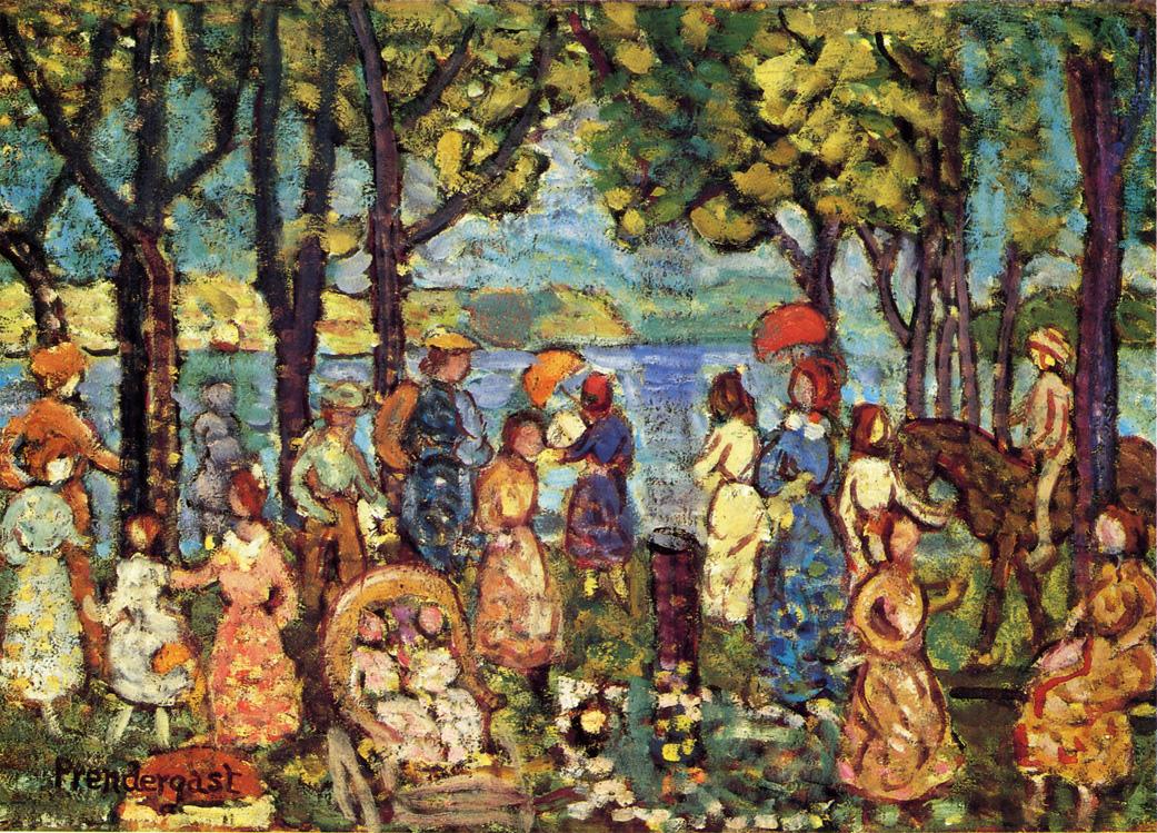 Summer, New England (1912) Maurice Prendergast tablo - Dekolata