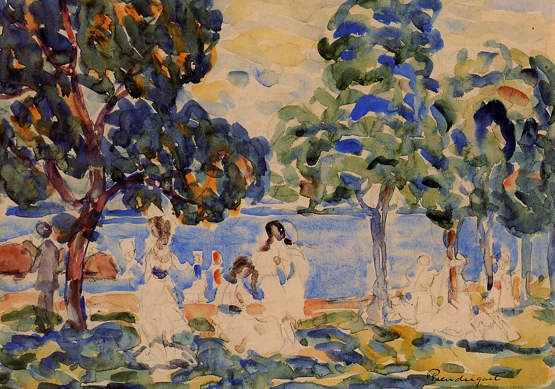 Summer Day (1907) Maurice Prendergast tablo - Dekolata