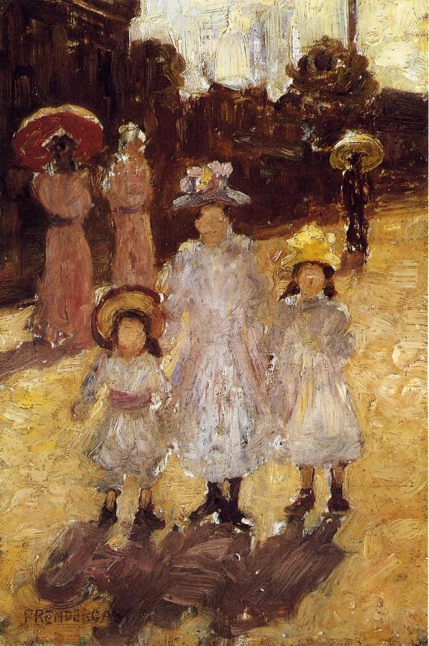 Sunday Morning, Paris (1892) Maurice Prendergast tablo - Dekolata