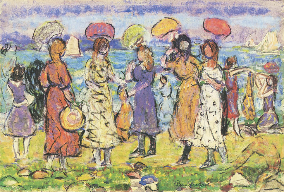 Sunny Day at the Beach Maurice Prendergast tablo - Dekolata