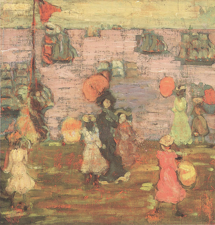 Telegraph Hill (1900) Maurice Prendergast tablo - Dekolata