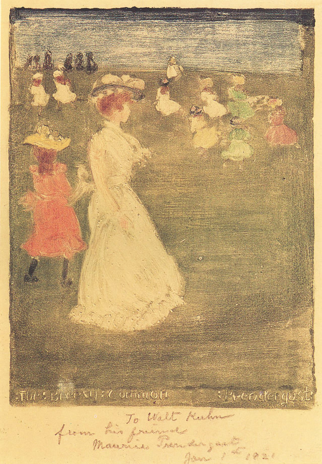 The Breezy Common (1895) Maurice Prendergast tablo - Dekolata