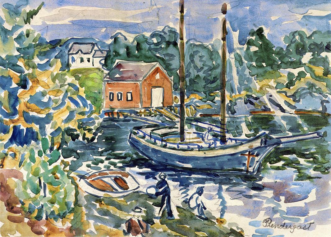 The Cove (1913) Maurice Prendergast tablo - Dekolata
