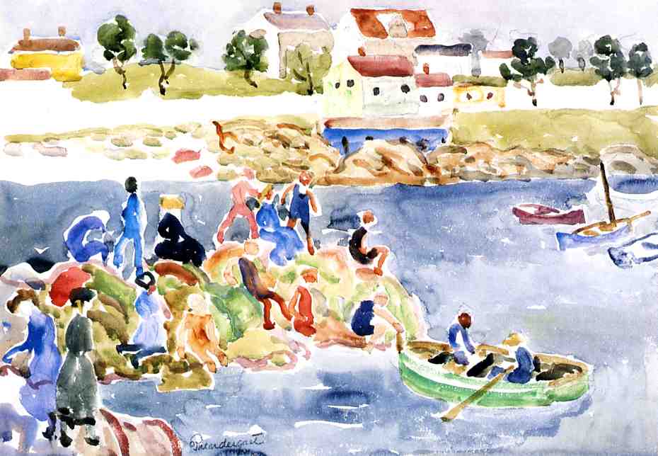 The Cove (1920) Maurice Prendergast tablo - Dekolata