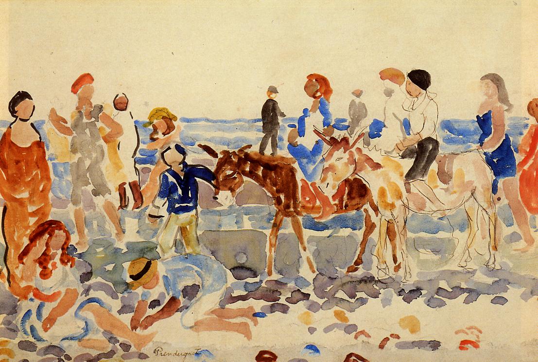 The Donkey Driver (1920) Maurice Prendergast tablo - Dekolata