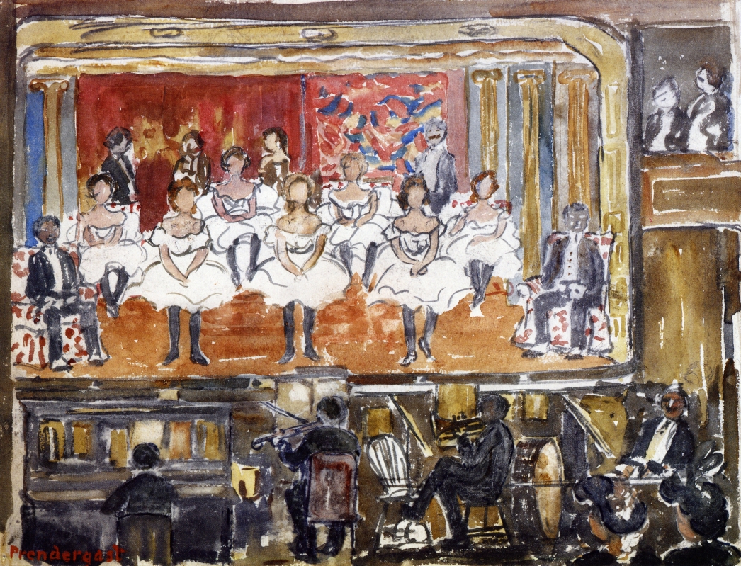 The End Men (1914) Maurice Prendergast tablo - Dekolata