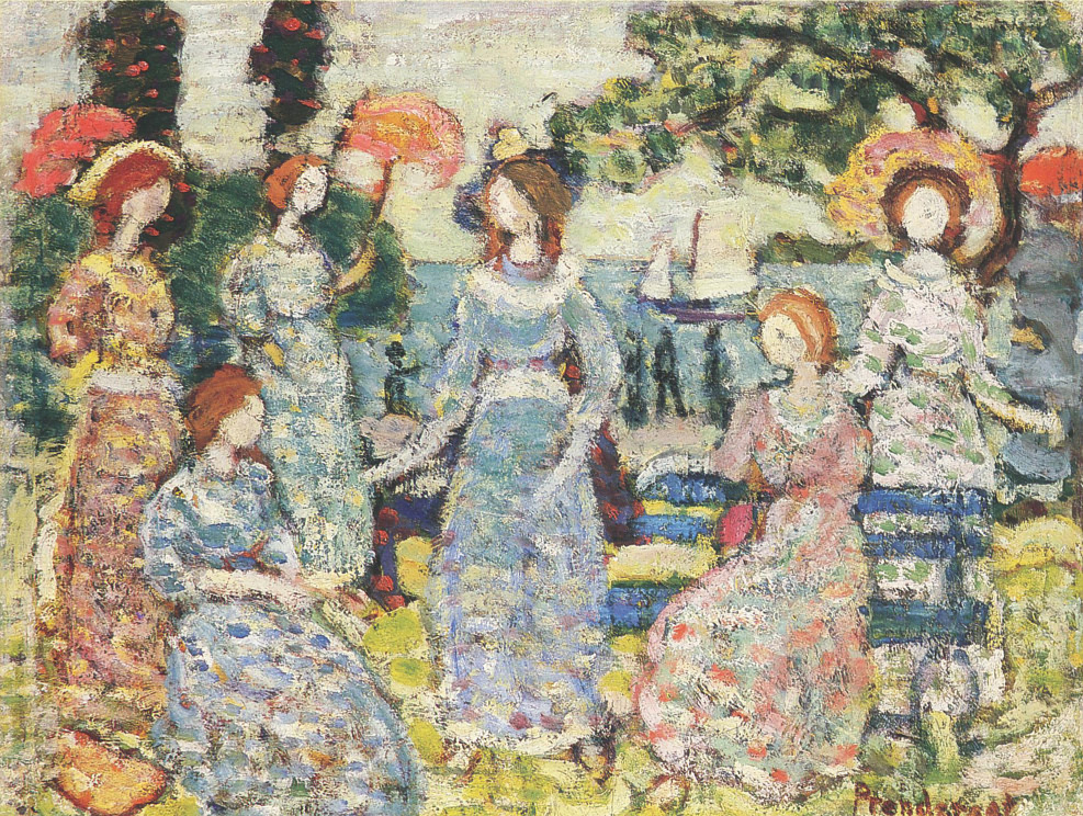 The Grove (1915) Maurice Prendergast tablo - Dekolata