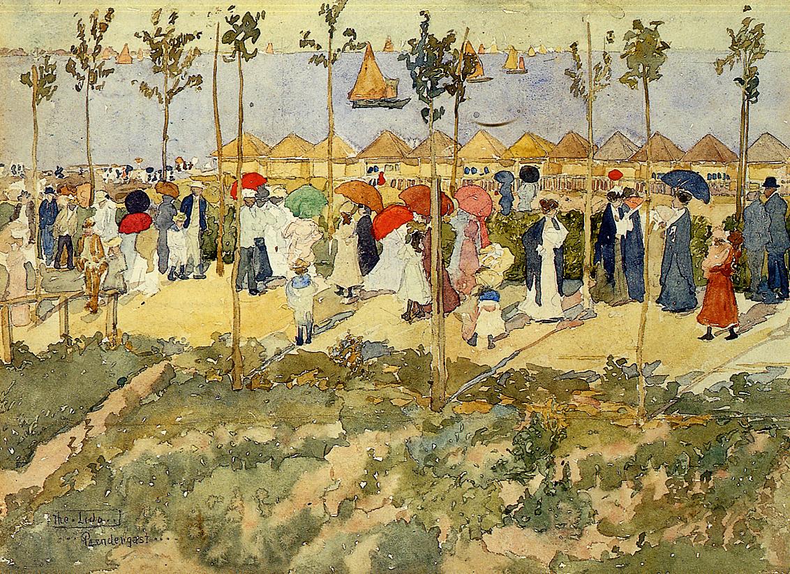 The Lido, Venice (1898) – Maurice Prendergast Tablo