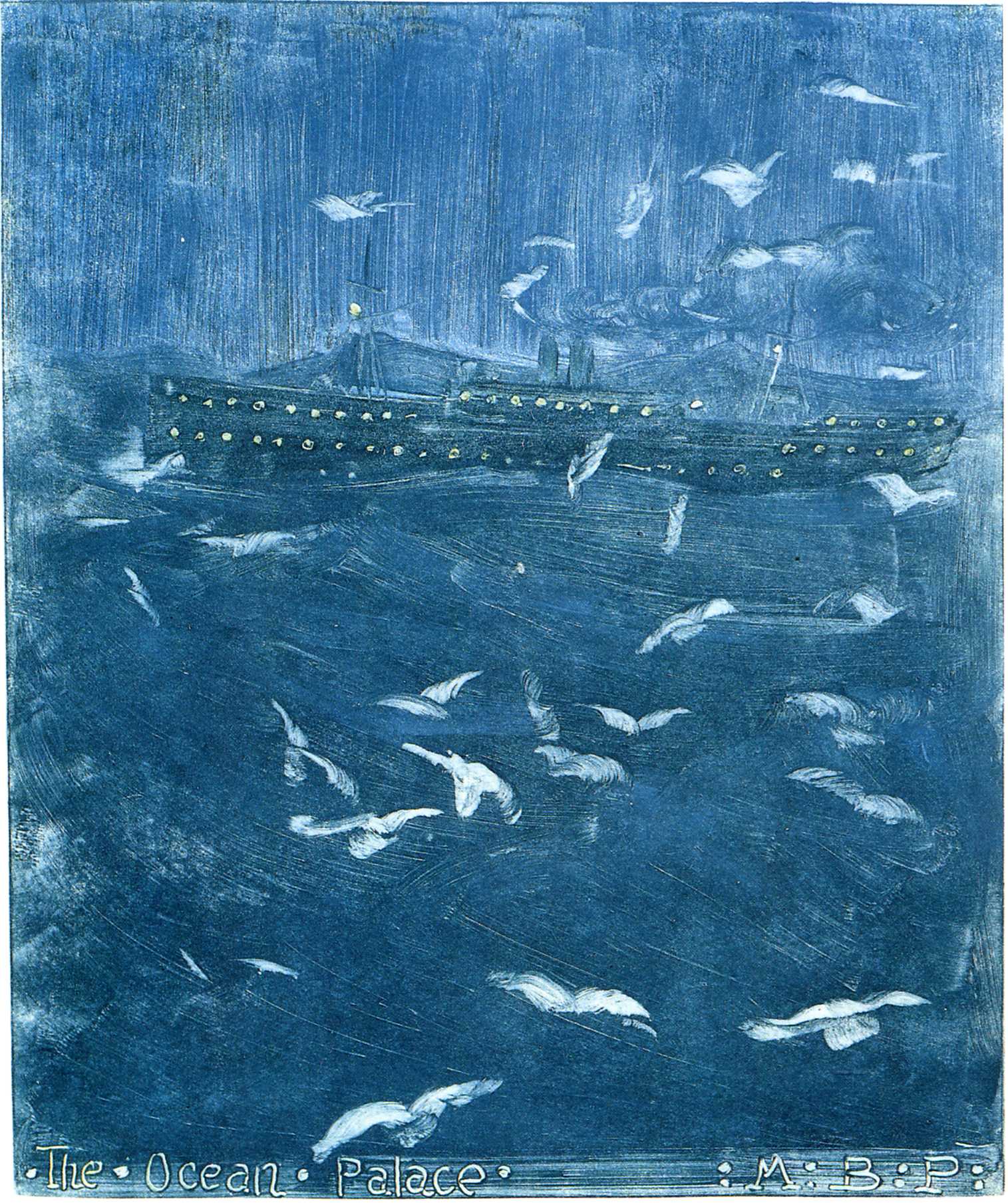 The Ocean Palace (1895) Maurice Prendergast tablo - Dekolata