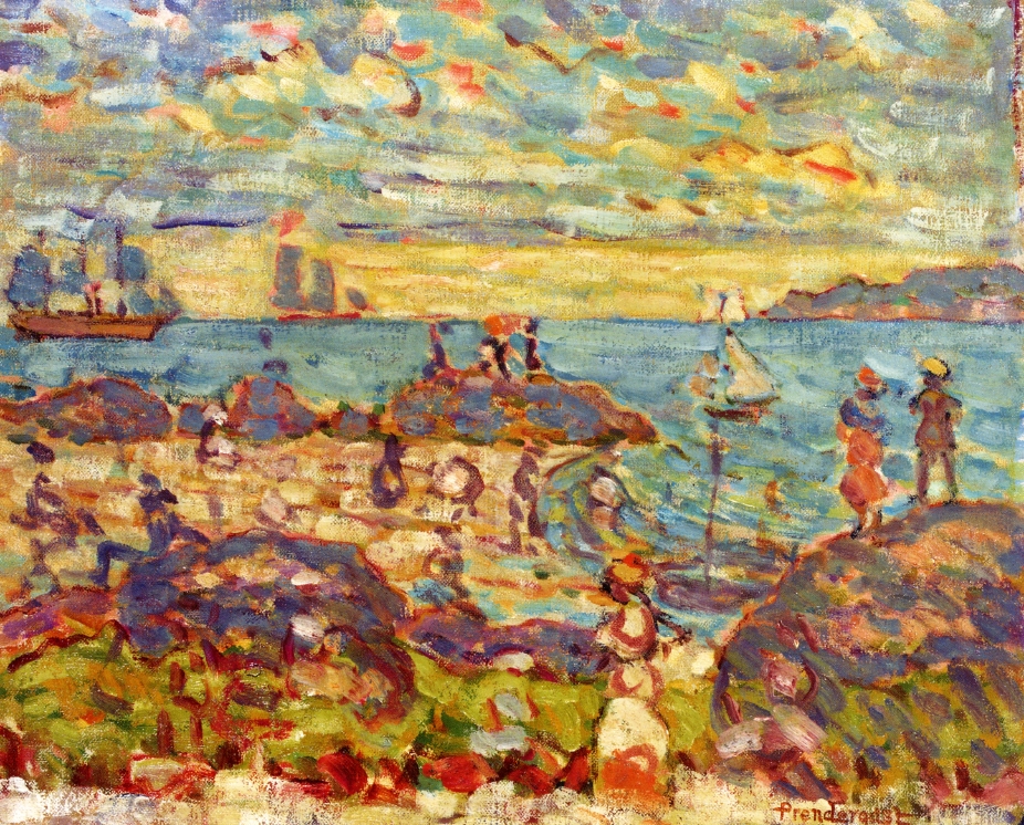 The Point, Gloucester (1907) Maurice Prendergast tablo - Dekolata