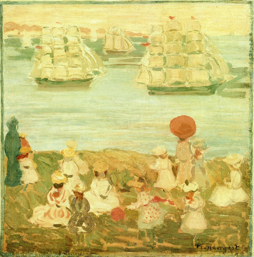 The Pretty Ships (also known as As the Ships Go By) (1895) – Maurice Prendergast Tablo