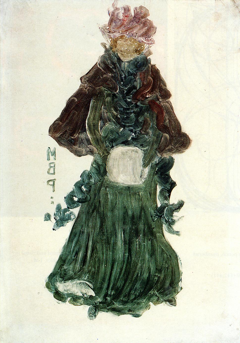 The Red Cape (1891) Maurice Prendergast tablo - Dekolata