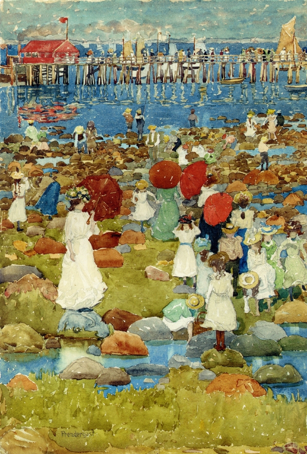 The Stony Beach, Ogunquit (1896) – Maurice Prendergast Tablo