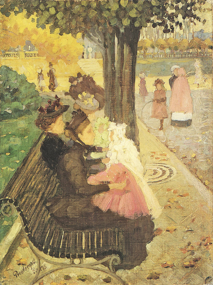 The Tuileries Gardens, Paris (1895) – Maurice Prendergast Tablo