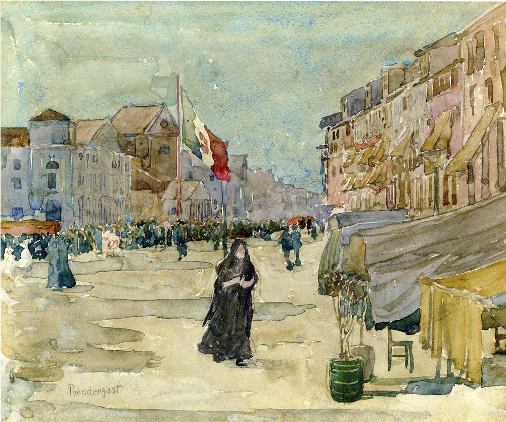 Venetian Scene (1898) – Maurice Prendergast Tablo