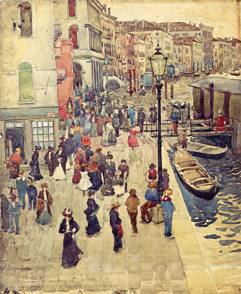 Venice (1898) Maurice Prendergast tablo - Dekolata