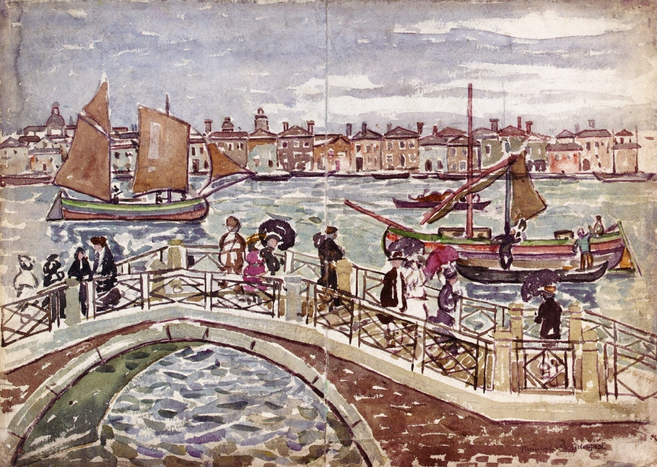 View of Venice (also known as Giudecca from The Zattere) (1911) Maurice Prendergast tablo - Dekolata