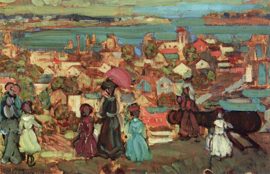 Village by the Sea (1910) Maurice Prendergast tablo - Dekolata
