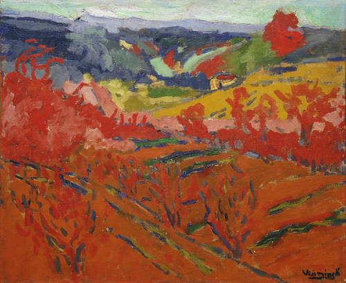 Autumn Landscape (1905) Maurice de Vlaminck tablo - Dekolata