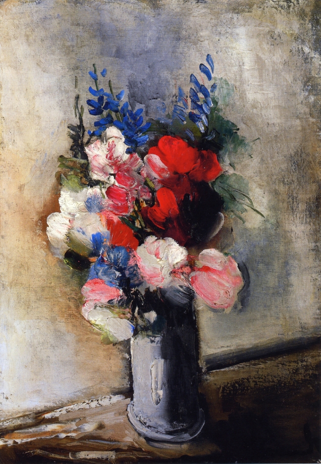 Bouquet of Flowers in a Vase – Maurice de Vlaminck Tablo